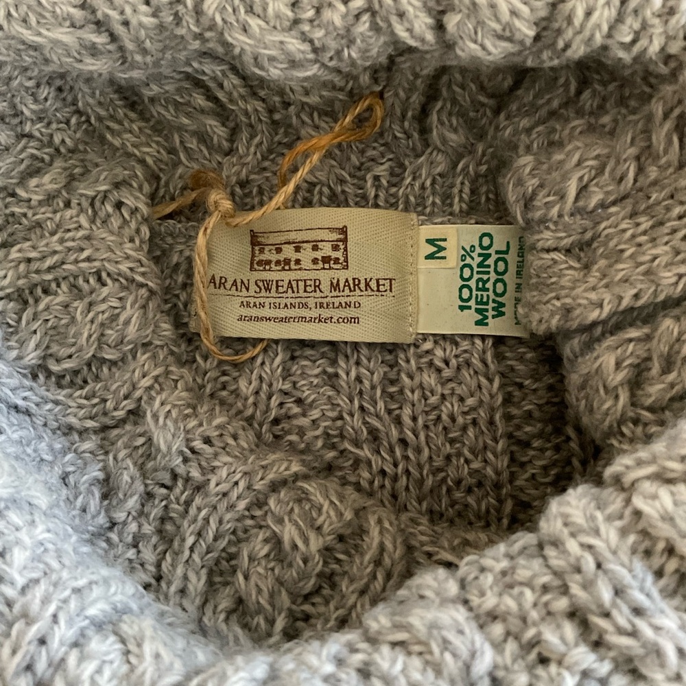 Aran sweater market merino sweater size M - Picture 10 of 10